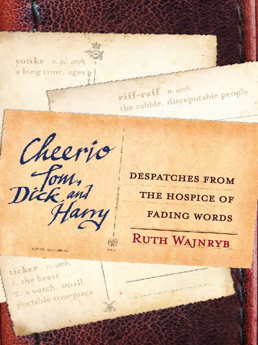Cover image for Cheerio Tom, Dick and Harry
